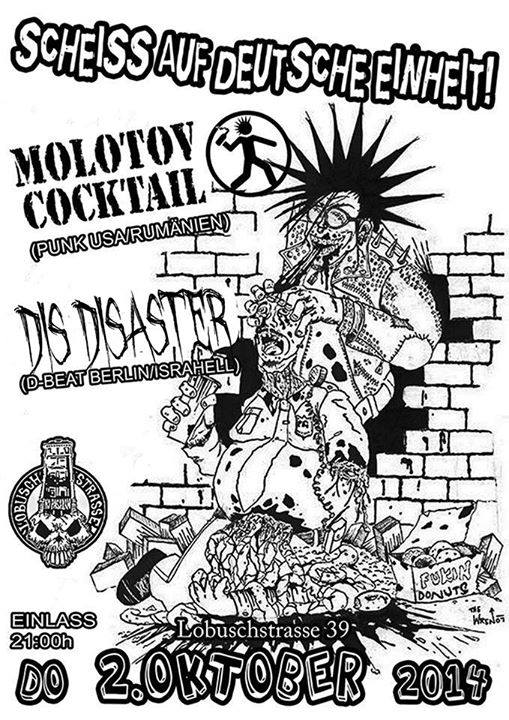 molotov cocktail + dis disaster @lobusch, hamburg, 02.10.2014