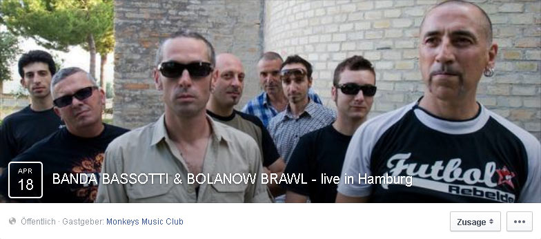banda bassotti + bolanow brawl @monkeys music club, hamburg, 18.04.2015 1