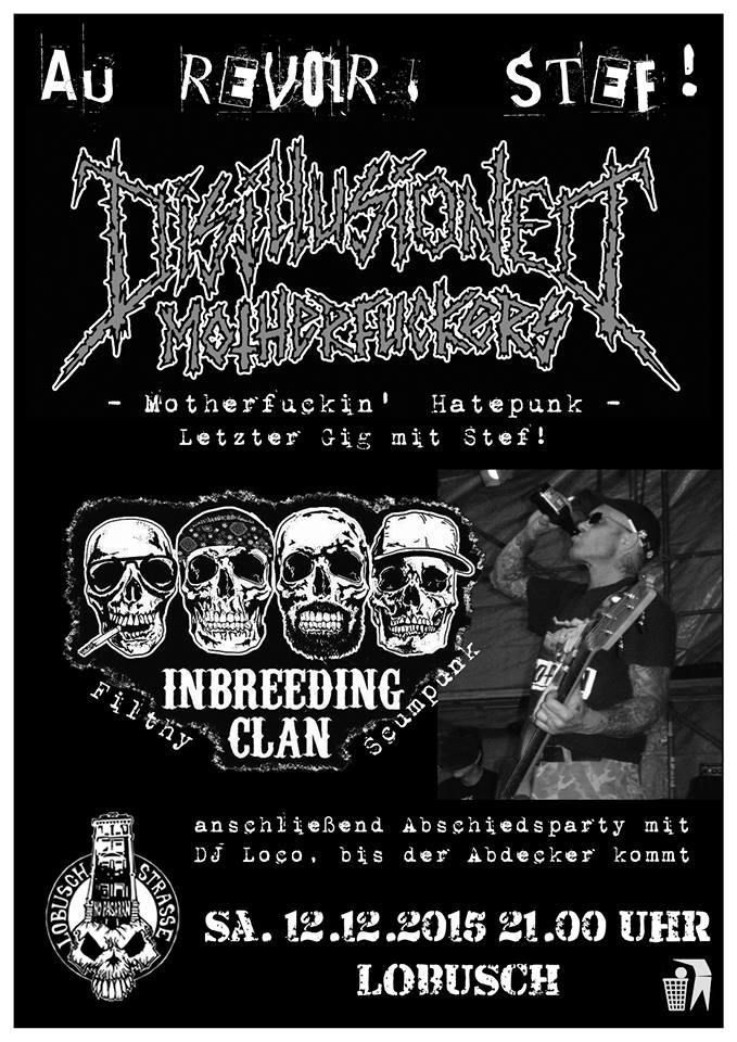 disillusioned motherfuckers + inbreeding clan @lobusch, hamburg, 12.12.2015