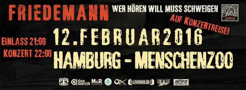 friedemann @menschenzoo, hamburg, 20160212